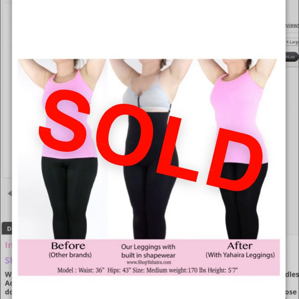 Black Large Tummy control legging